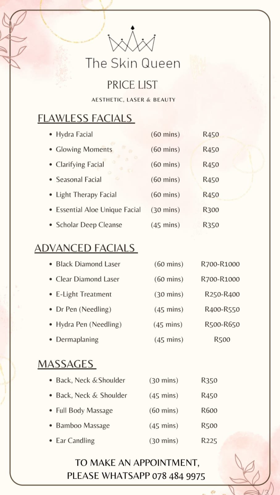 Price list 1